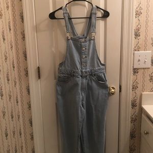Forever 21 Light Blue Overalls